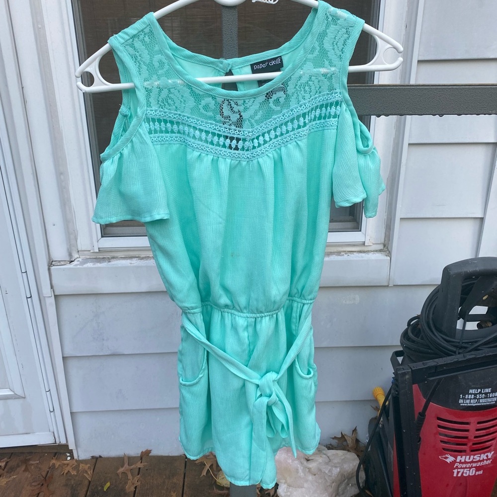 Blue kids girl romper